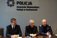 Osoby podpisujące porozumienie w KWP Katowice